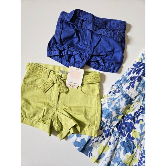 Janie and Jack 18 month blue Santorini Island Dress Shorts Lot Set. NO Green. - Picture 2 of 3